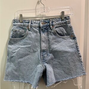 Zara Light Blue Jean Shorts